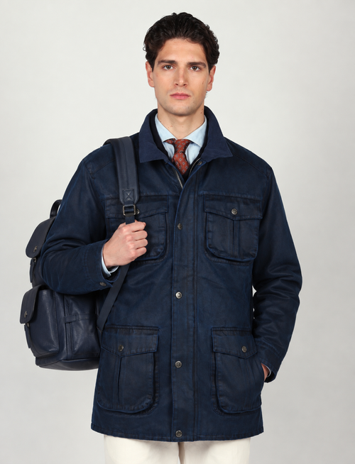Sahariana tecnica con tasche multiple |Colore:Blu