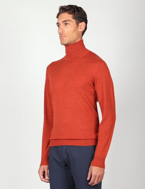 Dolcevita in lana merinos |Colore:Arancio