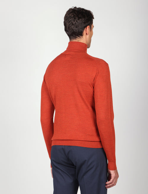 Dolcevita in lana merinos |Colore:Arancio