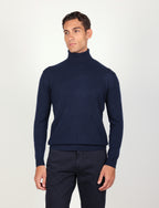 Dolcevita in puro cashmere |Colore:Blu