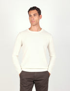 Maglia girocollo 100% cashmere  |Colore:Panna