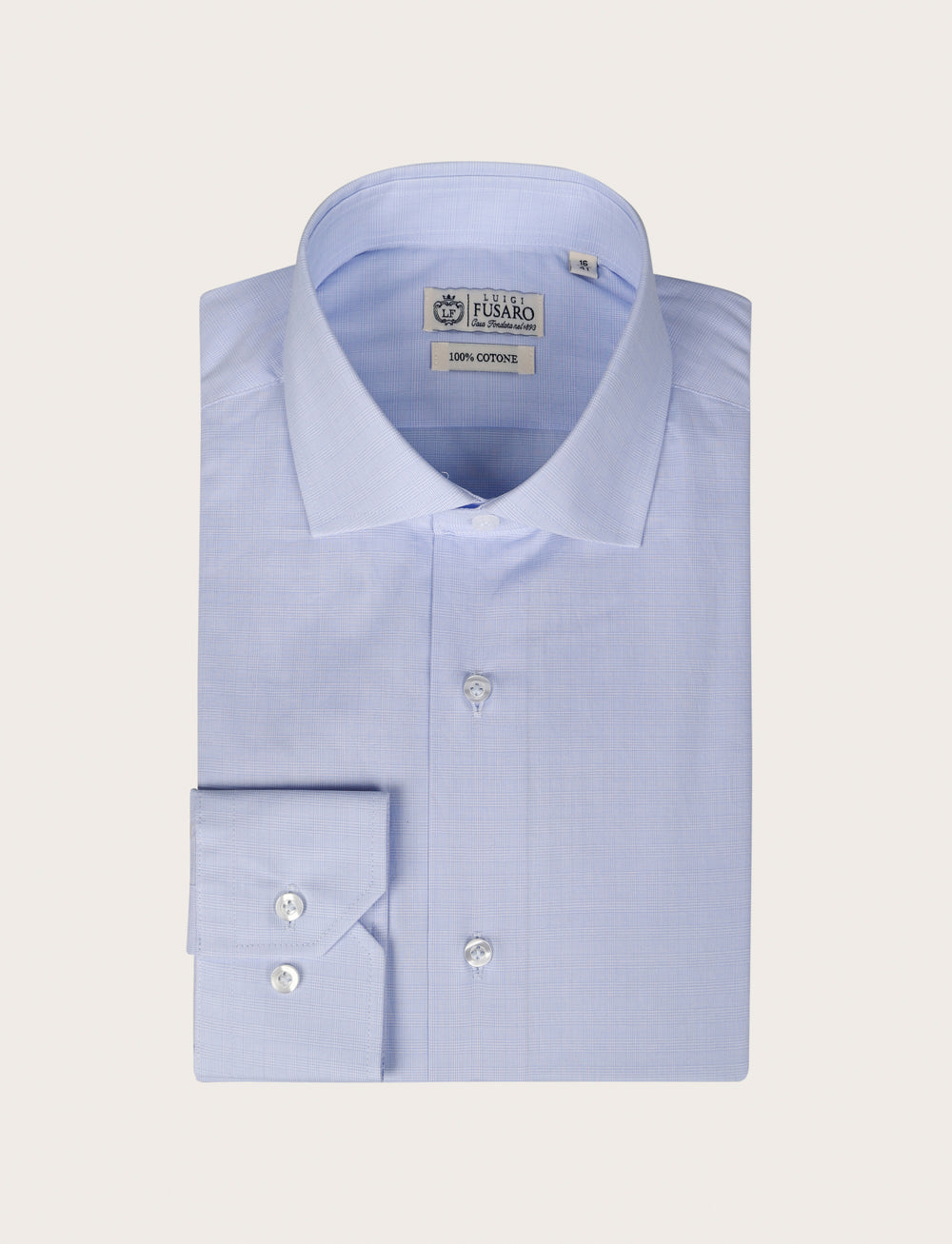 Camicia in cotone principe di galles