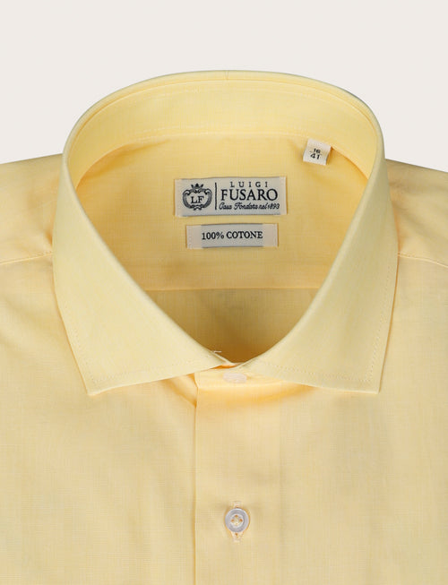 Camicia in 100% cotone fil a fil |Colore:Giallo
