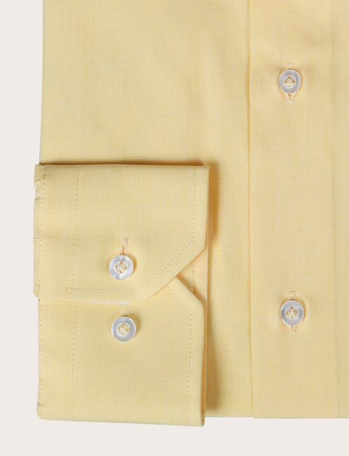 Camicia in 100% cotone fil a fil |Colore:Giallo