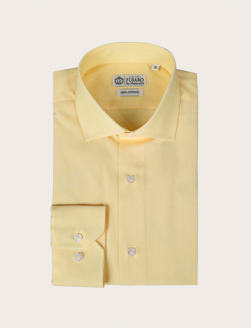 Camicia in 100% cotone fil a fil |Colore:Giallo