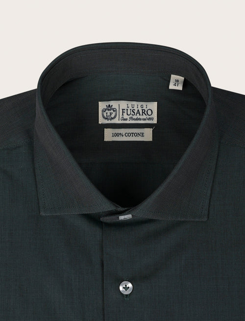 Camicia in 100% cotone fil a fil |Colore:Verde inglese