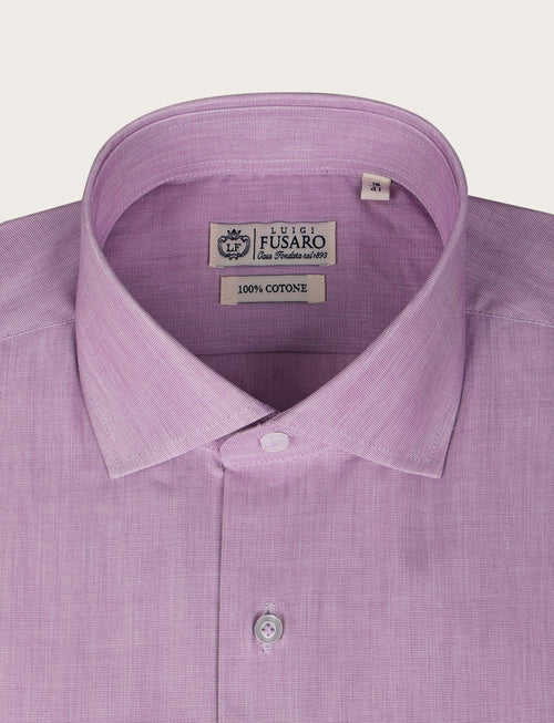 Camicia in 100% cotone fil a fil |Colore:Violette