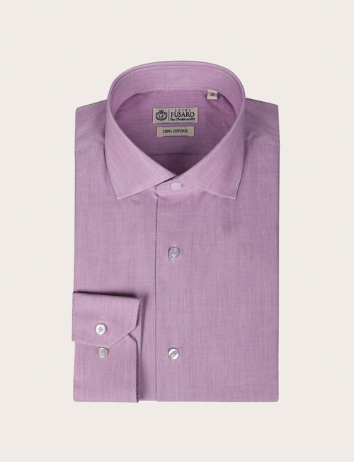 Camicia in 100% cotone fil a fil |Colore:Violette