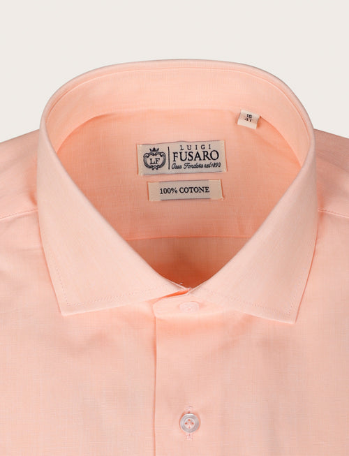 Camicia in 100% cotone fil a fil |Colore:Arancio
