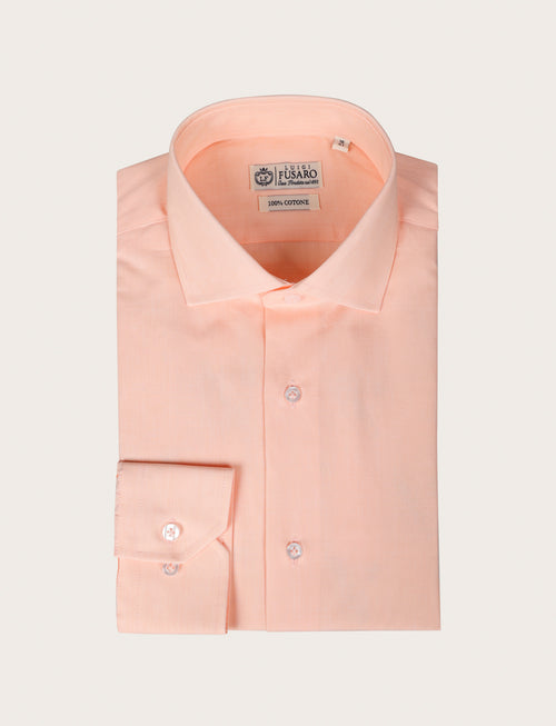 Camicia in 100% cotone fil a fil |Colore:Arancio