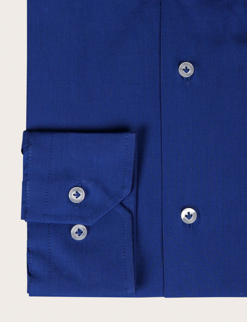 Camicia in 100% cotone fil a fil |Colore:Royal
