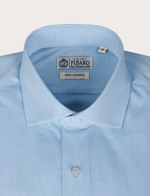 Camicia in cotone twill |Colore:Celeste
