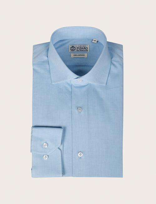 Camicia in cotone twill |Colore:Celeste