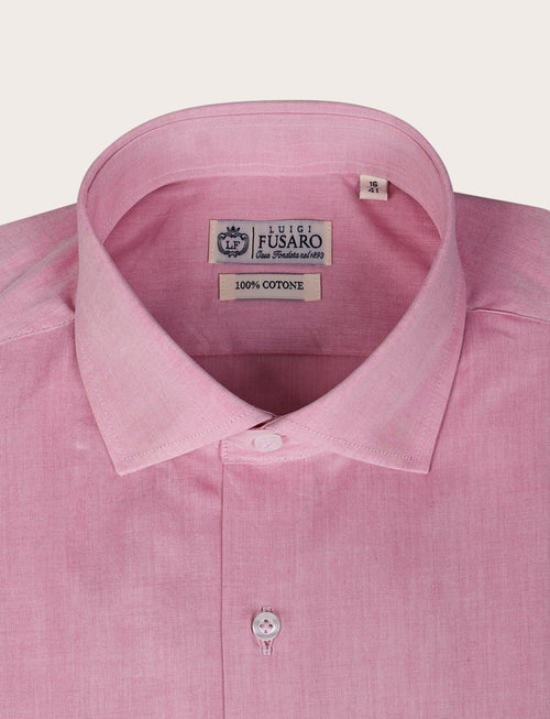Camicia in cotone twill |Colore:Amarena