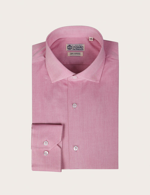 Camicia in cotone twill |Colore:Amarena