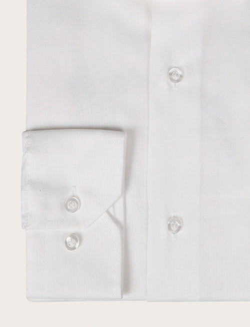 Camicia classica in cotone fil a fil |Colore:Bianco
