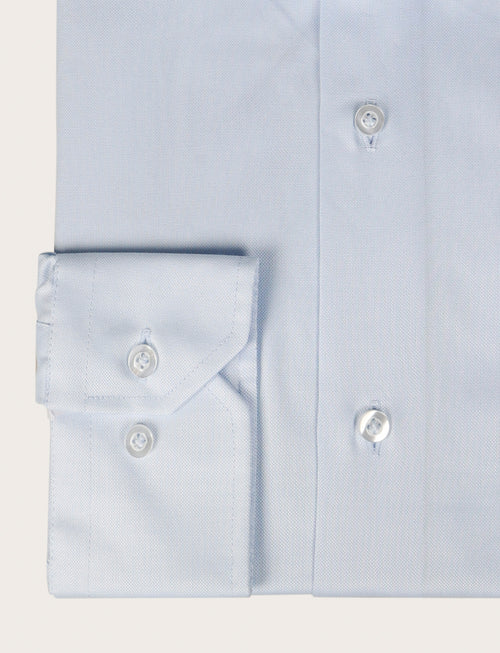 Camicia classica in cotone fil a fil |Colore:Celeste