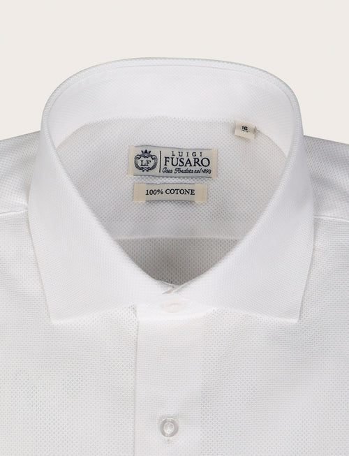 Camicia in cotone giro inglese |Colore:Bianco