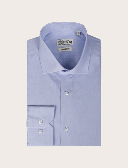 Camicia in cotone operato |Colore:Celeste