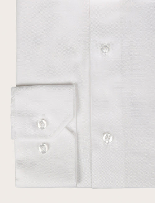 Camicia in cotone operato |Colore:Bianco