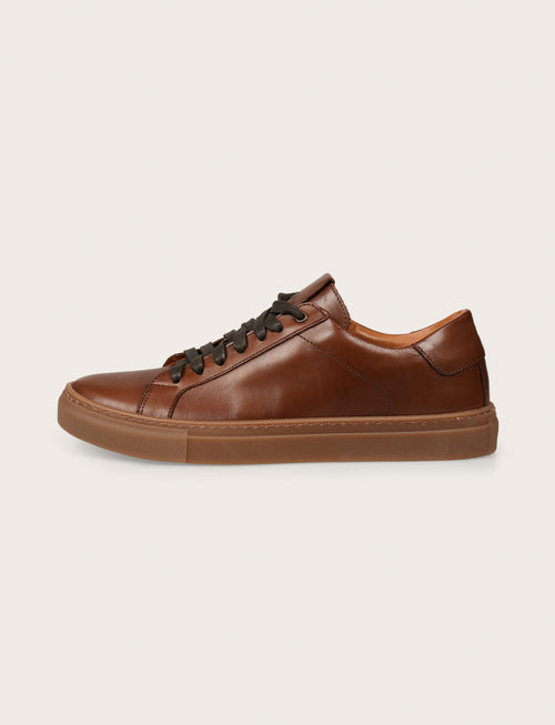 Sneakers in pelle crust |Colore:Marrone