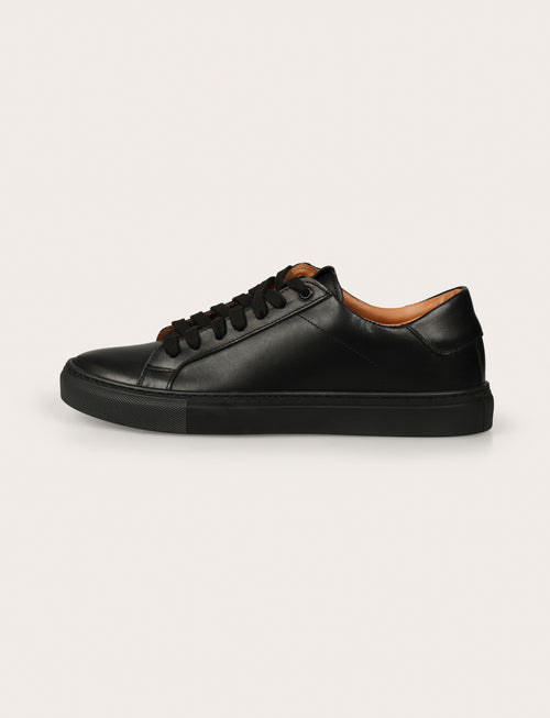 Sneakers in pelle crust |Colore:Nero