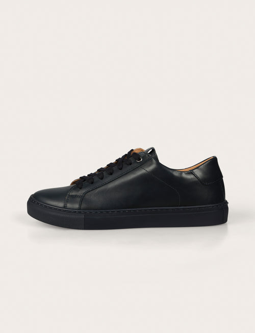 Sneakers in pelle crust |Colore:Blu
