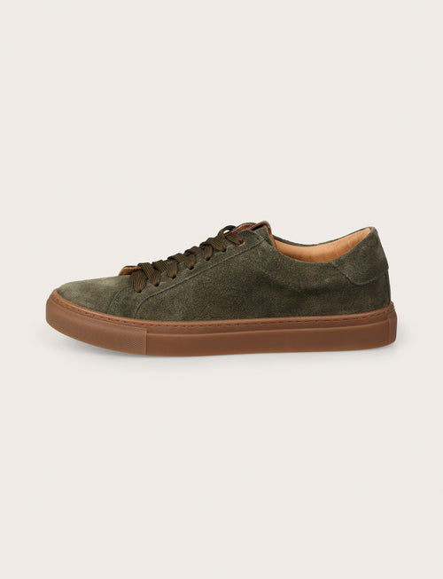 Sneakers in camoscio |Colore:Verde