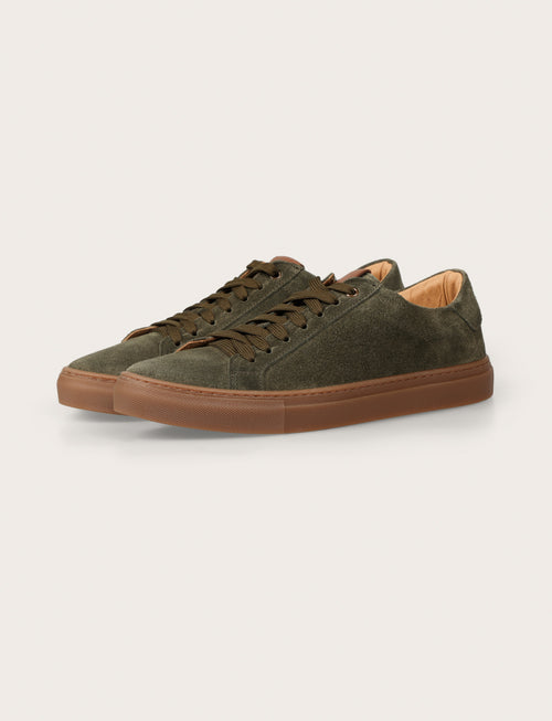 Sneakers in camoscio |Colore:Verde