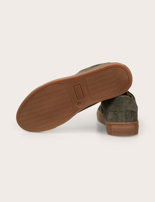 Sneakers in camoscio |Colore:Verde
