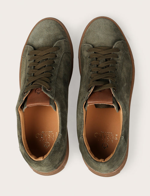 Sneakers in camoscio |Colore:Verde