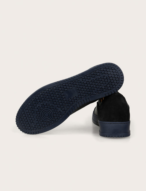 Sneakers in pelle e camoscio |Colore:Blu