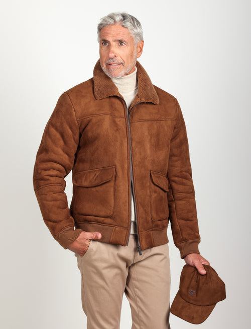 Giubbino eco montone |Colore:Cammello