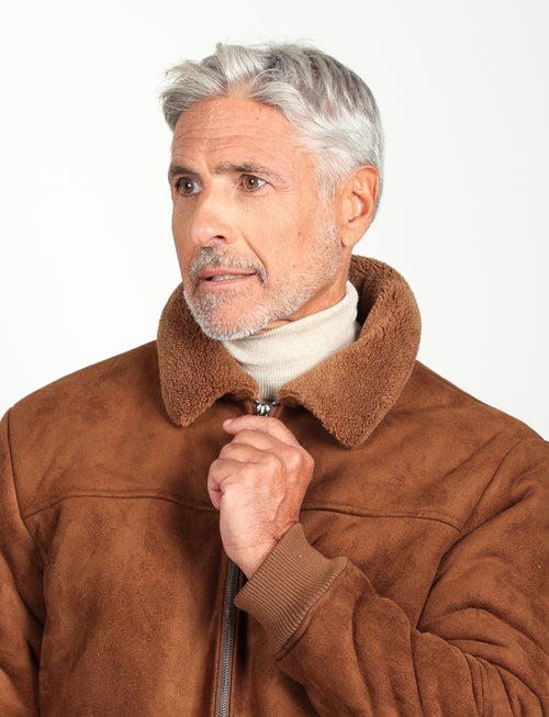 Giubbino eco montone |Colore:Cammello