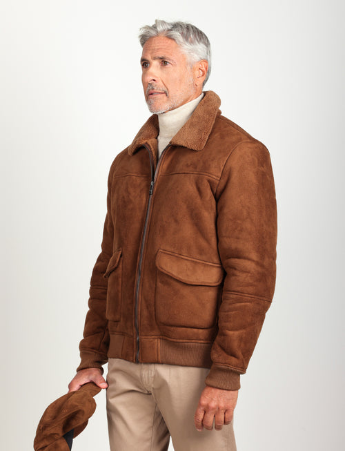 Giubbino eco montone |Colore:Cammello