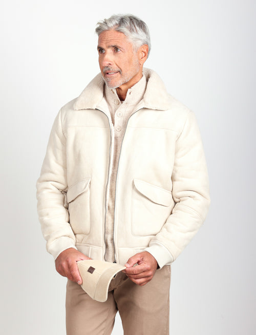 Giubbino eco montone |Colore:Panna