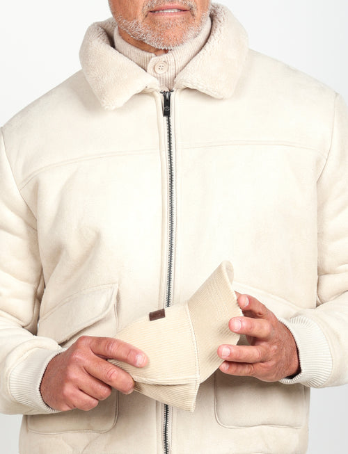 Giubbino eco montone |Colore:Panna
