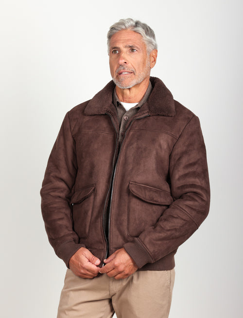 Giubbino eco montone |Colore:Moro