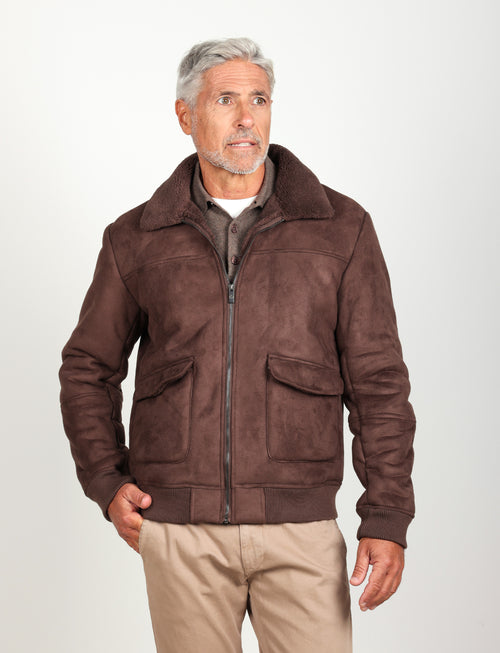 Giubbino eco montone |Colore:Moro