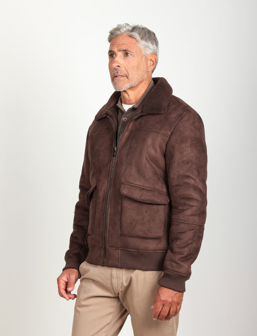 Giubbino eco montone |Colore:Moro