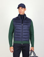 Giubbino trapuntato in alcantara |Colore:Verde