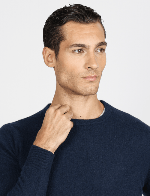 Maglia girocollo 100% cashmere Luigi Fusaro