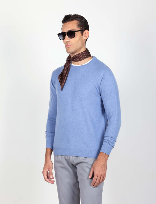 Maglia girocollo 100% cashmere Luigi Fusaro
