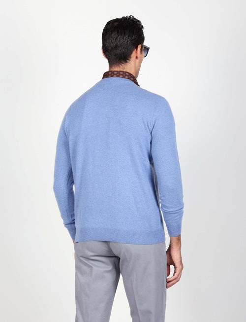 Maglia girocollo 100% cashmere Luigi Fusaro