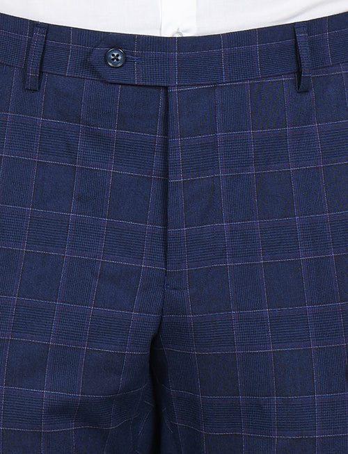 Abito principe di galles slim fit |Colore:Blu