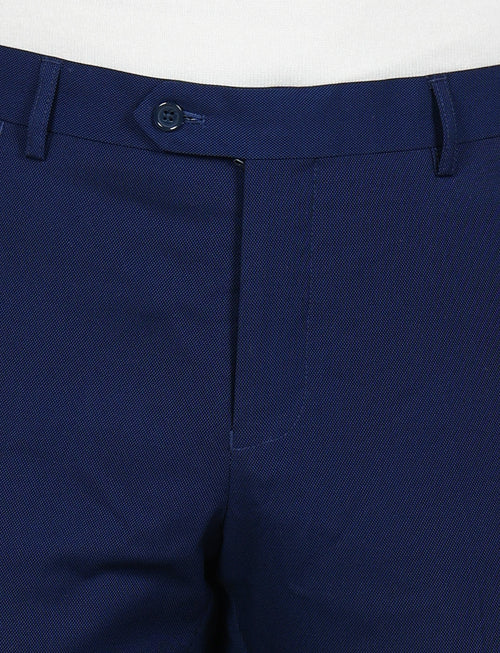 Abito monopetto in tessuto puntinato |Colore:Bluette