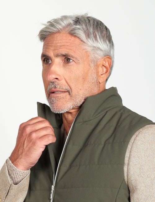 Gilet trapuntato tecnico |Colore:Verde