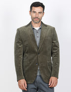 Giacca in velluto a coste di cotone|Colore:Verde