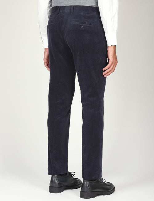 Pantaloni in velluto a coste di cotone |Colore:Blu