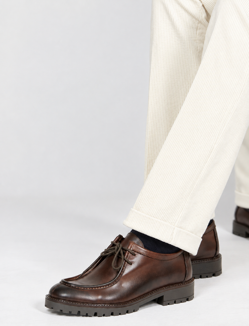 Pantaloni in velluto a coste di cotone |Colore:Panna